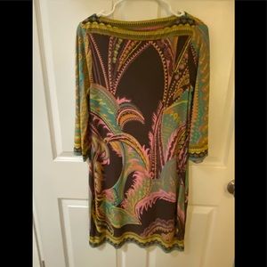 Paisley print 3/4 length sleeve dress - Size 4. Smoke free/pet free home